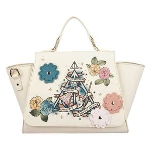 NWT HARRY POTTER DEATHLY HALLOWS 3D‎ FLORAL HANDBAG